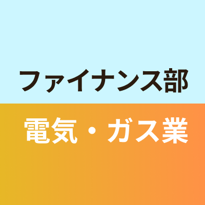ファイナンス部電気・ガス業班
