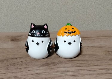 キャンドゥで即買い！ハロウィンデザインの「シマエナガ」オブジェが