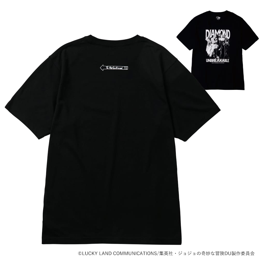 『ジョジョの奇妙な冒険 ダイヤモンドは砕けない』半袖Tシャツ クロ（集合）