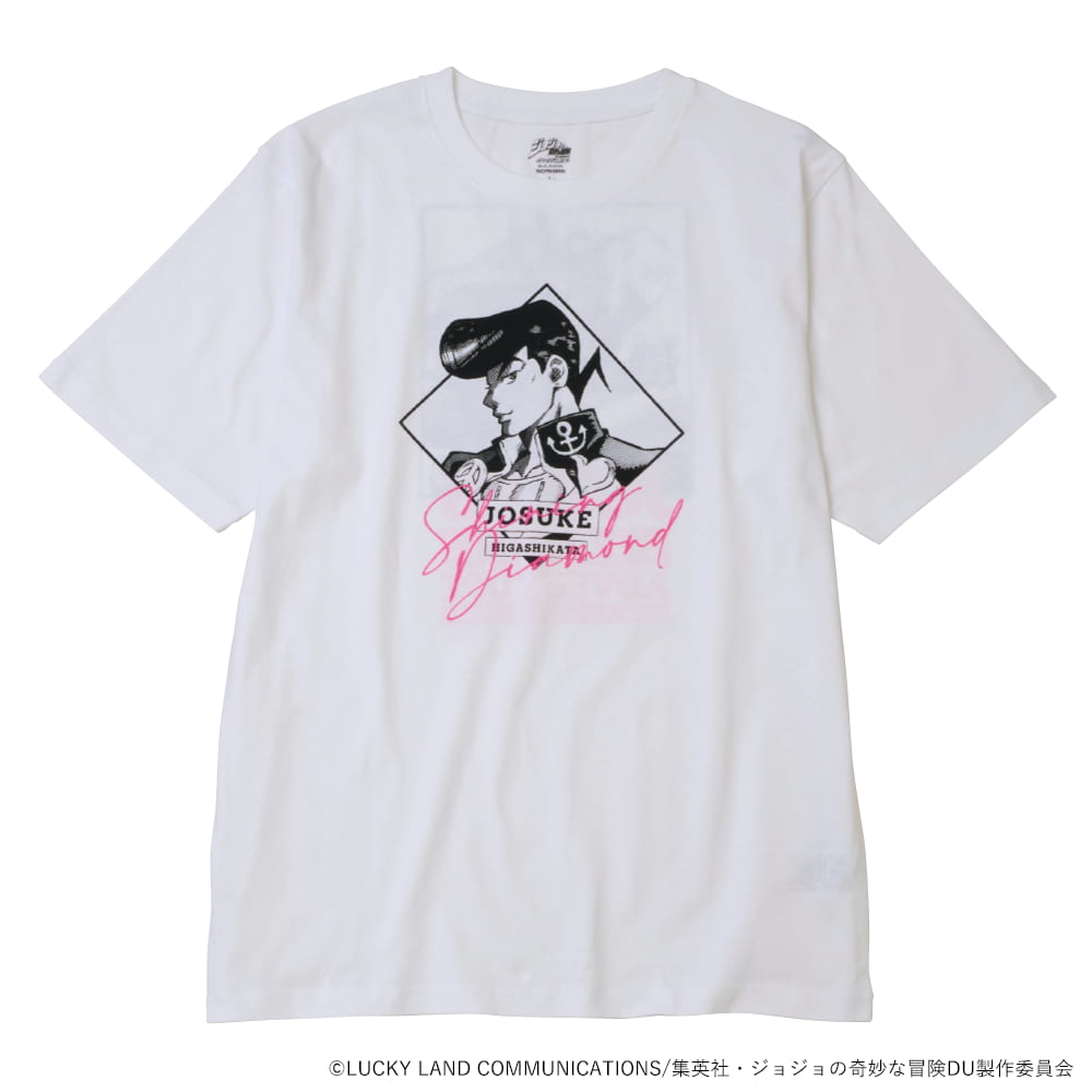 『ジョジョの奇妙な冒険 ダイヤモンドは砕けない』半袖Tシャツ クロ（集合）