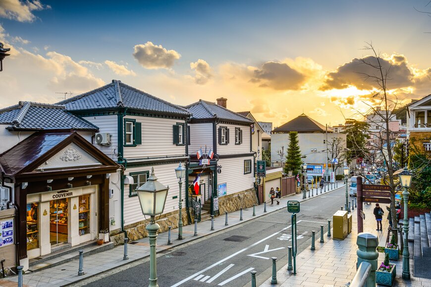 神戸・歴史地区の町並み