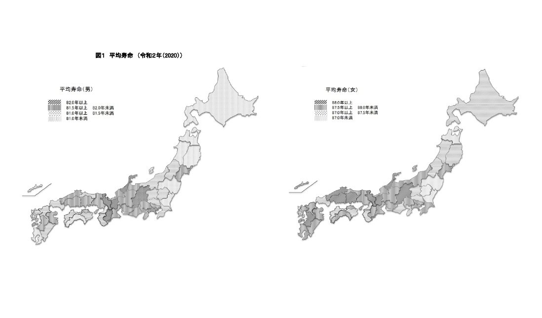 都道府県別の平均寿命