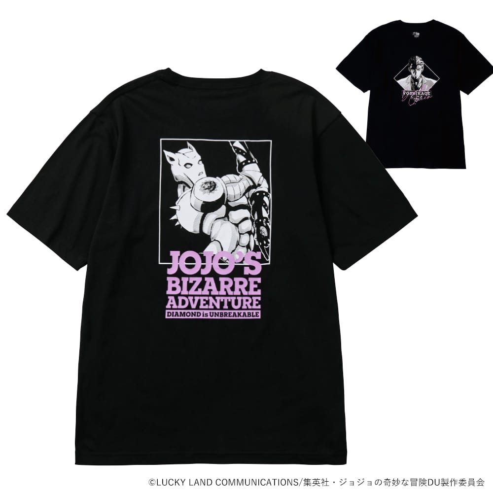 『ジョジョの奇妙な冒険 ダイヤモンドは砕けない』半袖Tシャツ クロ（集合）