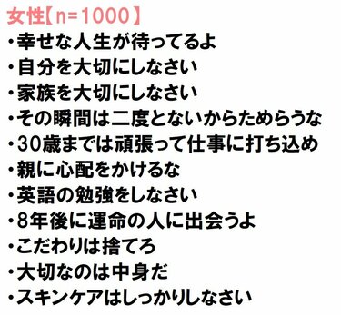 60歳が 歳の自分に伝えたいこと ランキング 後悔しない人生を過ごすために必要なこと 男女別に見る 歳の自分へのメッセージとは 4ページ目 Limo くらしとお金の経済メディア