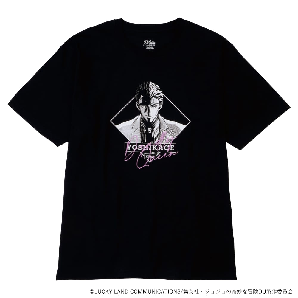 『ジョジョの奇妙な冒険 ダイヤモンドは砕けない』半袖Tシャツ クロ（集合）